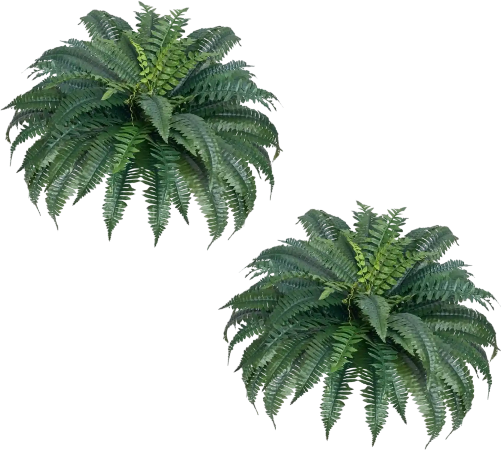 Vevor Artificial Ferns Large Hanging Faux Boston Ferns 2-Piece Set New