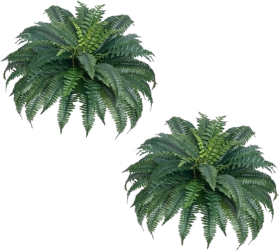 Vevor Artificial Ferns Large Hanging Faux Boston Ferns 2-Piece Set New