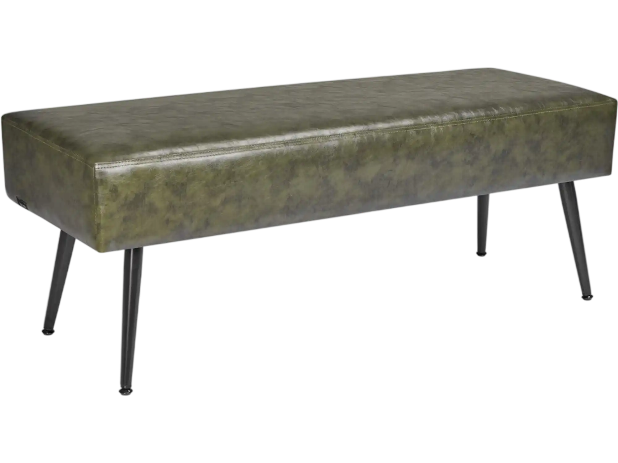 Vevor Bedroom Bench PU Leather Upholstered Entryway Bench Green New