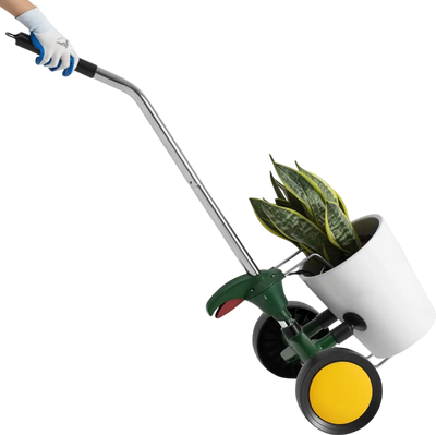 Vevor Plant Pot Mover Adjustable Handle Heavy Duty Dolly Cart New