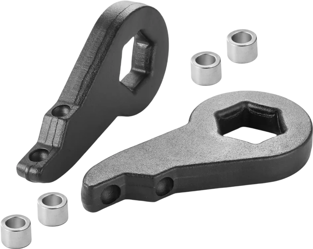 VEVOR 2 Inch Torsion Bar Keys for 2020-2024 Chevy/GMC 2500/3500HD, Front Leveling Lift Kit Heavy-Duty Steel Suspension Level Kit with 4 Bushings, Chassis Leveling Kit Compatible with Chevy and GMC