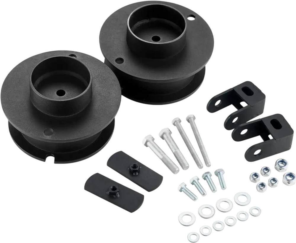 VEVOR 2.5 Inch Front Leveling Lift Kit for 2014-2023 Dodge Ram 2500 4WD, 2013-2023 Ram 3500 4WD, Chassis Level Kit with Coil Spring Spacers & Shock Relocation Brackets, Steel Suspension Leveling Kit