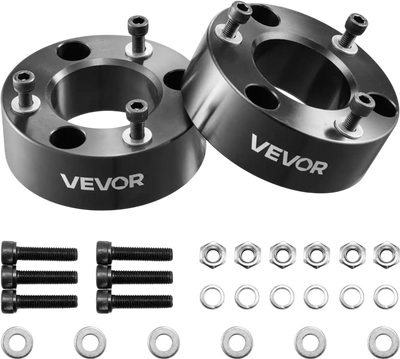 VEVOR 3 Inch Front Leveling Lift Kit for 2004-2025 Ford F150 2WD/4WD, 2003-2018 Expedition, 2005-2008 Lincoln Mark LT, Chassis Level Kit with 2PCS Heavy Duty Forged Aluminum Suspension Strut Spacers