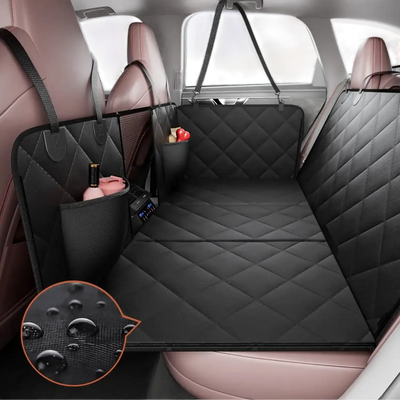 VEVOR Back Seat Extender for Dogs,Dog Hammock for Car Back seat, Dog Car Seat Cover with Hard Bottom Dog Car Seat Bed 53