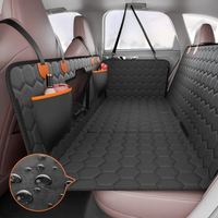 VEVOR Back Seat Extender, Dog Car Seat Cover for Back Seat Bed with Mesh Window and Storage Pocket, Supports 350lbs Dog Hammock for Car Dog Car Bed 54