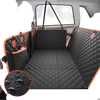 VEVOR Back Seat Extender for Dogs, Dog Hammock for Car Back seat,Dog Car Seat Cover with Hard Bottom Dog Car Seat Bed 51.2"x27.6",Supports 350lb with Mesh Window and Storage Pocket for Car, SUV,Truck