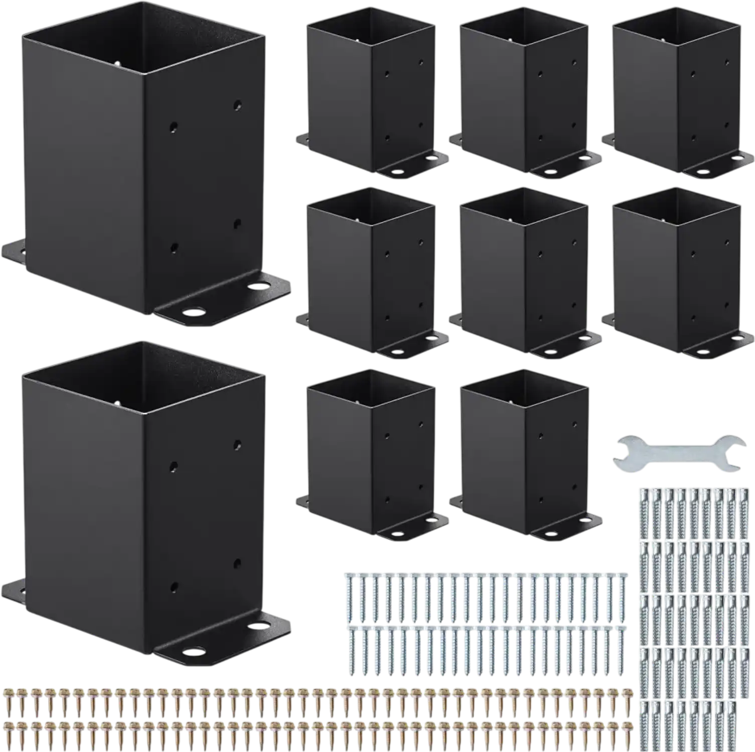 Vevor Post Base 4x4 Metal Bracket 10-Pc 3.6