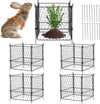 VEVOR 4 Pack Plant Protector from Animals, 13.4'' x 13.4'' Chicken Wire Plant Protector, Plant Cages for Outdoor Plants, Flowers & Vegetables, Keeps Bunny Chicken Squirrels Out, 16pcs Metal Mesh