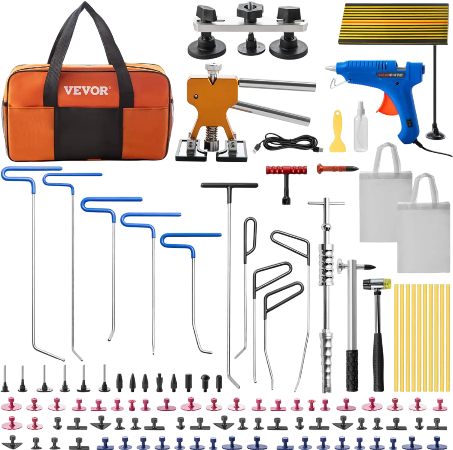 Vevor Dent Repair Kit 89-Pc Paintless Dent Removal Tool Set New