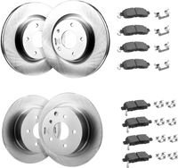 VEVOR Front and Rear Brake Kit Compatible with 2013 Nissan Altima (Base, SL, SV & S Sedan), 2014-2018 Nissan Altima, 2019-2023 Nissan Altima (with Manual Parking Brake), Hollow Structure Front Rotors