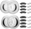 VEVOR Front & Rear Brake Kit Compatible with 2008-2017 Buick Enclave, 2009-2017 Chevrolet Traverse/2007-2010 Saturn Outlook, 2007-2016 GMC Acadia/2017 GMC Acadia Limited, Hollow Brake Rotors Pads Kit