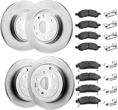 Vevor Brake Rotor Kit Front & Rear Brake Pads and Rotors Complete Kit for 2008-2017 Buick Enclave New