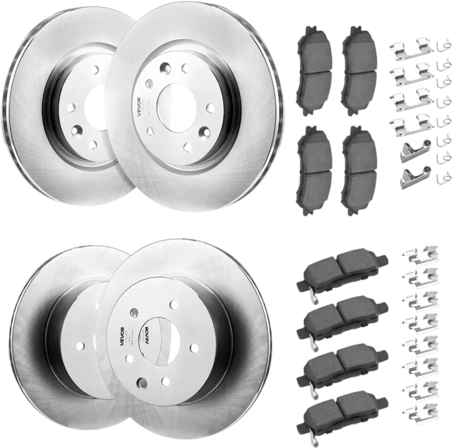 Vevor Brake Kit Front and Rear Ceramic Brake Replacement Kit for 2014-2015 Nissan Rogue New