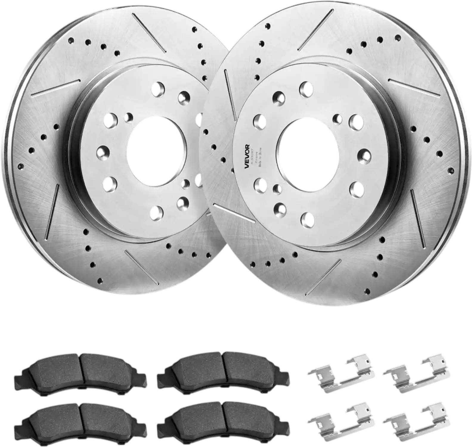 Vevor Brake Rotor Kit Front Drilled & Slotted Brake Rotors Replacement Kit for Cadillac Escalade Escalade ESV New