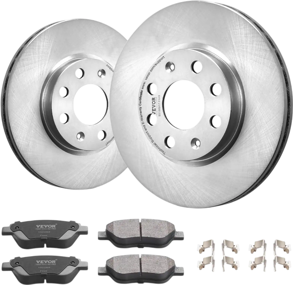 VEVOR Front Brake Kit for Vauxhall Adam(M13), Corsa D (S07), Corsa D Box/Hatchback (S07), Brake Rotors Ceramic Brake Pads Replacement Kit, 257mm Front Rotors