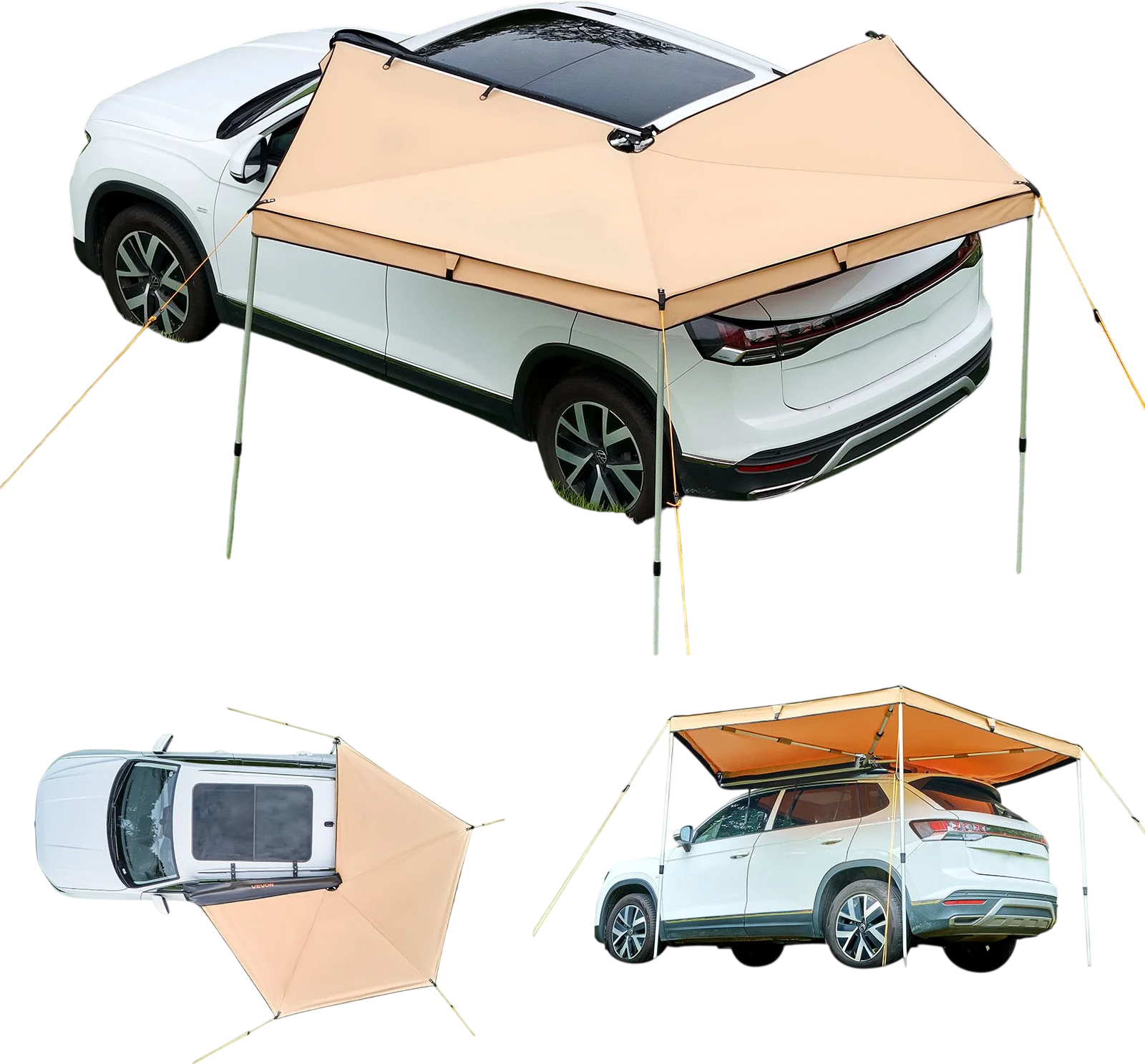 Vevor Vehicle Awning 270° 52 Sq. Ft. Canopy Waterproof with Carry Bag New