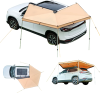 VEVOR 270 Degree Awning, 52 sq.ft Driver Side Vehicle Awning, Waterproof UV50+ Car Side Awnings with Carry Bag, All-Weather Free-Standing Overland Awnings Car Shelter for SUV Van Truck Camping