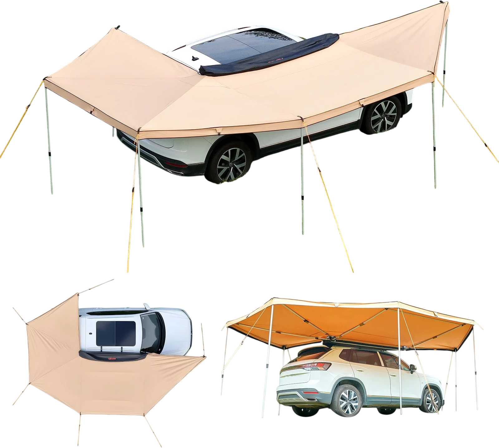 Vevor Vehicle Awning 270° 133 Sq. Ft. Canopy Waterproof with Carry Bag New