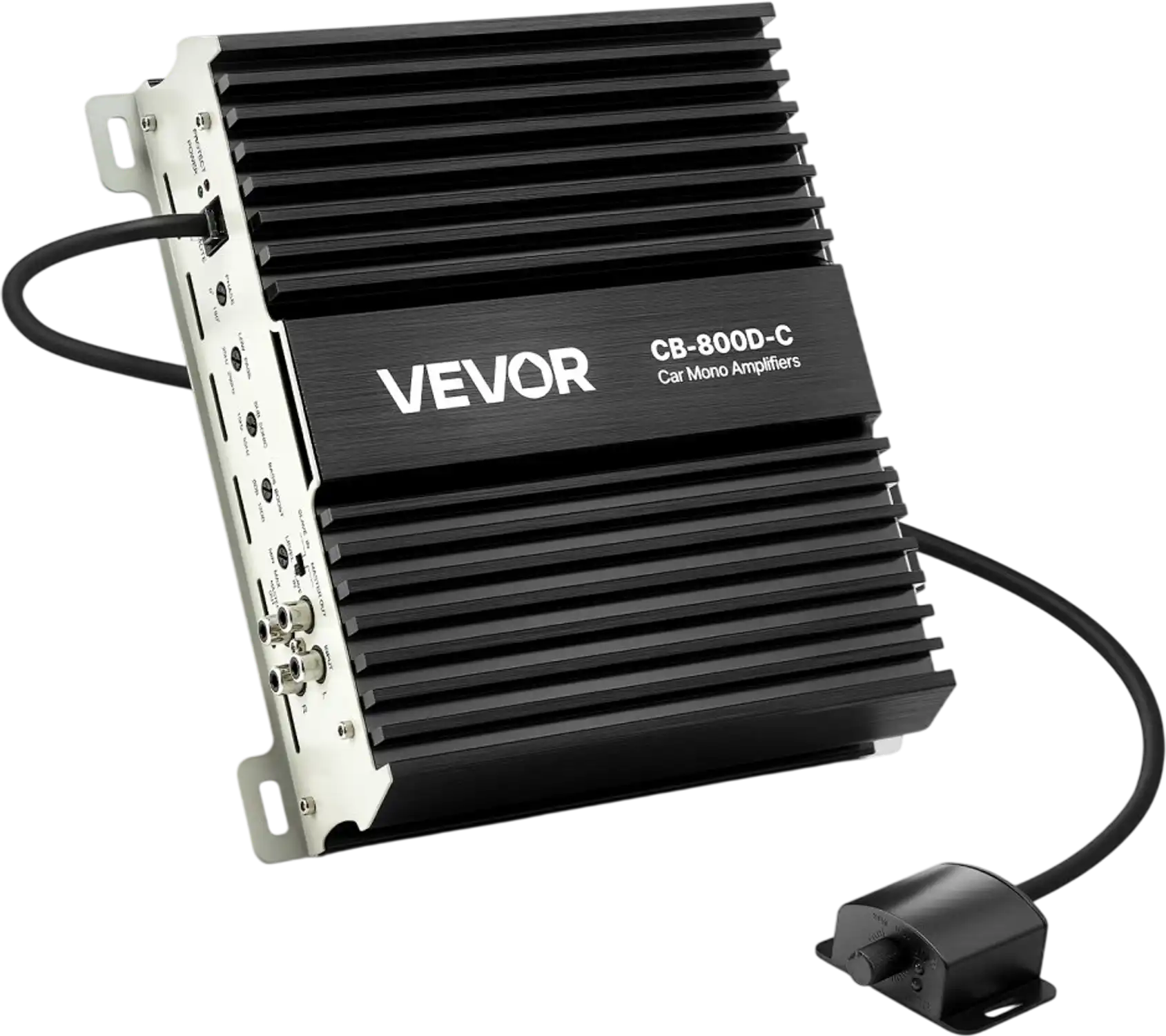 Vevor Car Amplifier 800W RMS 1-Channel Class D Monoblock with Remote Bass Control New