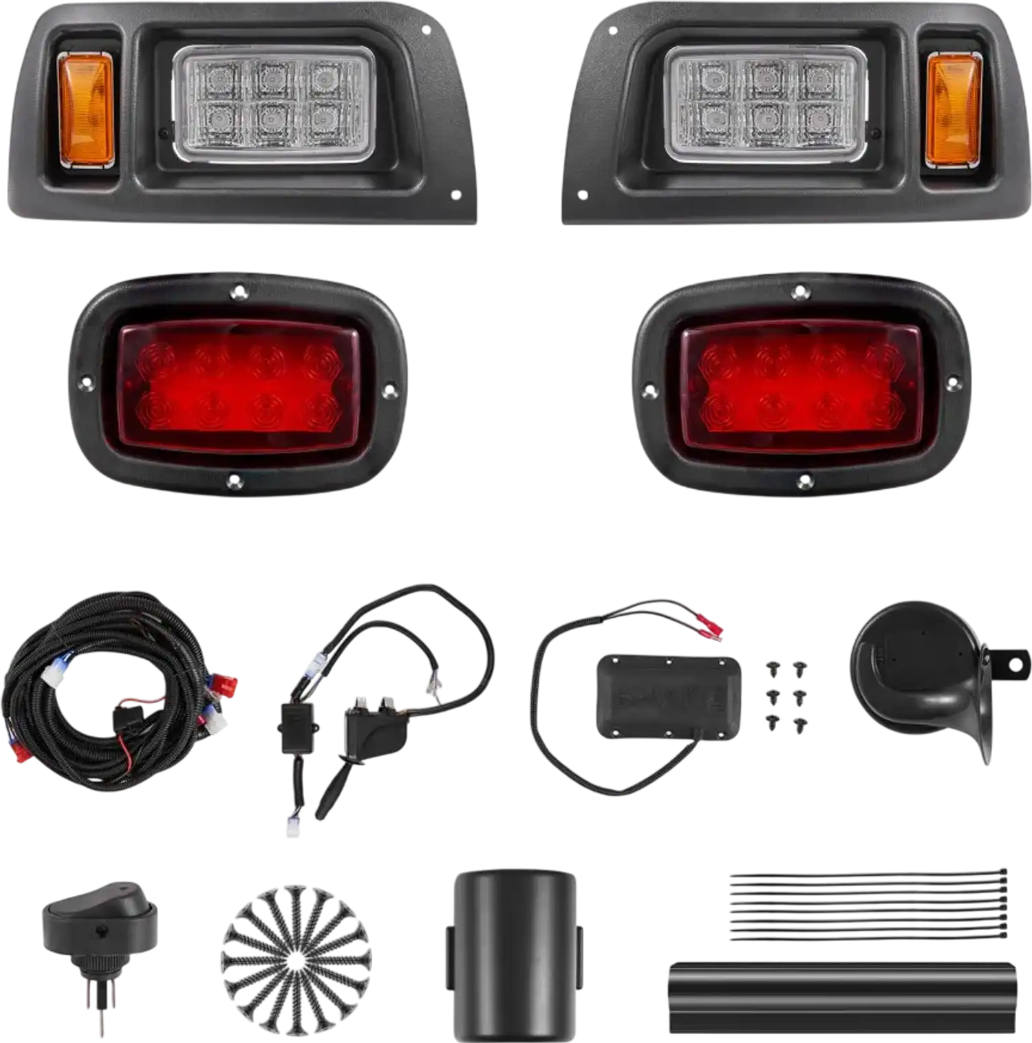 Vevor Golf Cart Light Kit Street Legal LED Headlight and Taillight Set for Club Car DS 1993-Up New