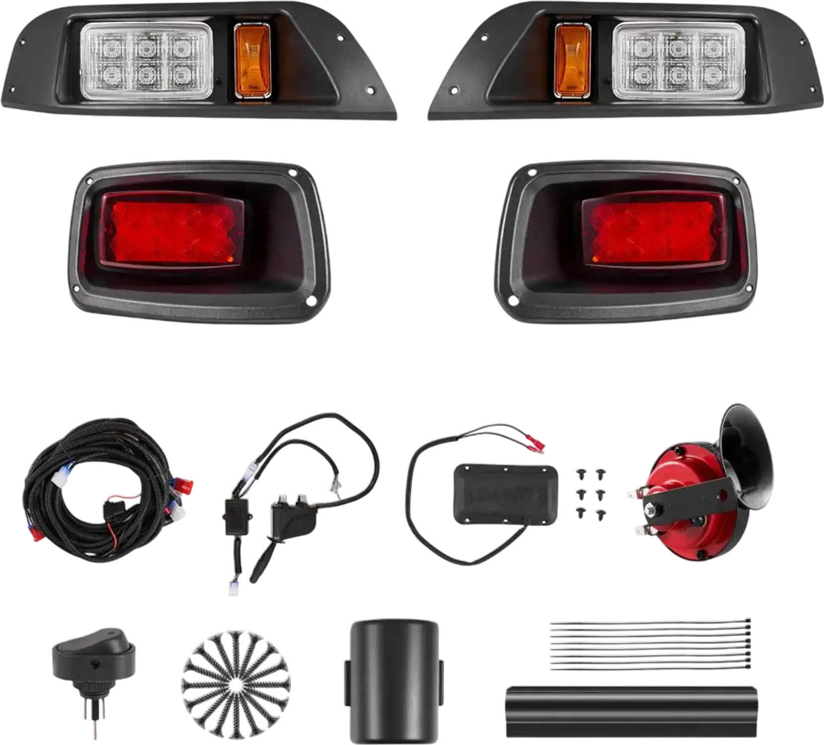 Vevor Golf Cart Light Kit Street Legal LED Headlight and Tail Light for EZGO TXT 1996-2013 New