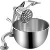 VEVOR Rotary Cheese Grater, Zinc Alloy Rotary Vegetable Mandoline, Manual Cheese Mandoline with 5 Stainless Steel Cutting Cones, Manual Vegetable Grater with 2.5L Bowl, Rotary Shredder with Suction Ba