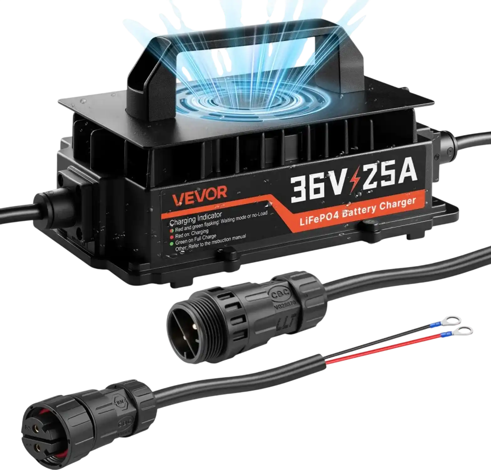 Vevor Golf Cart Charger 36V 25A Lithium Smart Battery Charger New