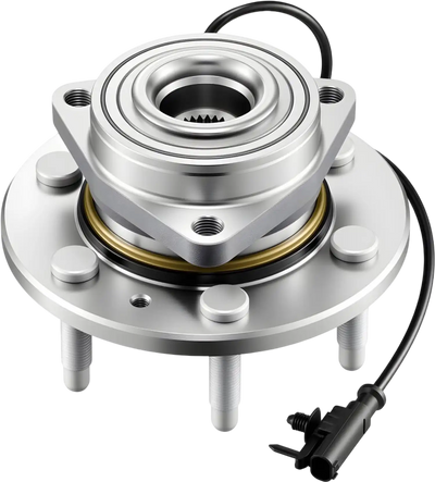 VEVOR Front Wheel Bearing & Hub Assembly Fit for 2007-2013 Chevy Silverado 1500 4WD Avalanche GMC Sierra 1500 Cadillac Escalade EXT 2007-2014 Tahoe OEM 515096, Wheel Bearing Hub Set with ABS Sensor