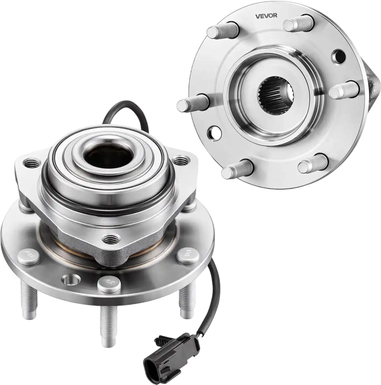 Vevor Wheel Bearing Hub Assembly Front 2-Pack with ABS Sensor New