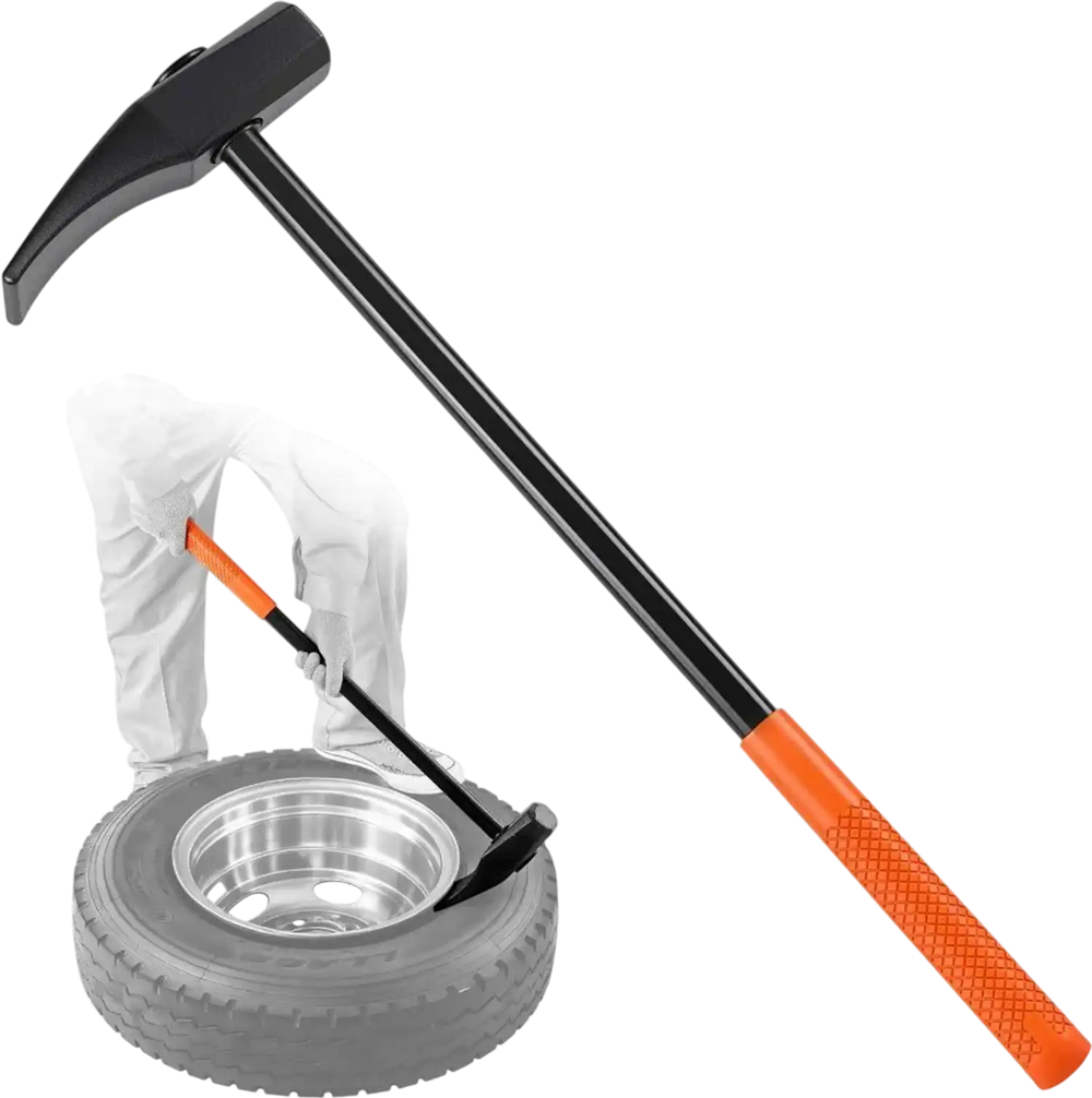 VEVOR Tire Bead Breaker Wedge, 32" Handle, Duck-Billed Tire Hammer, Heavy Duty Bead Breaker Tool & Duckbill Iron with Cast Iron Head for Motorcycles, Cars, Buses, Trucks, ATVs, UTVs, and Tractors