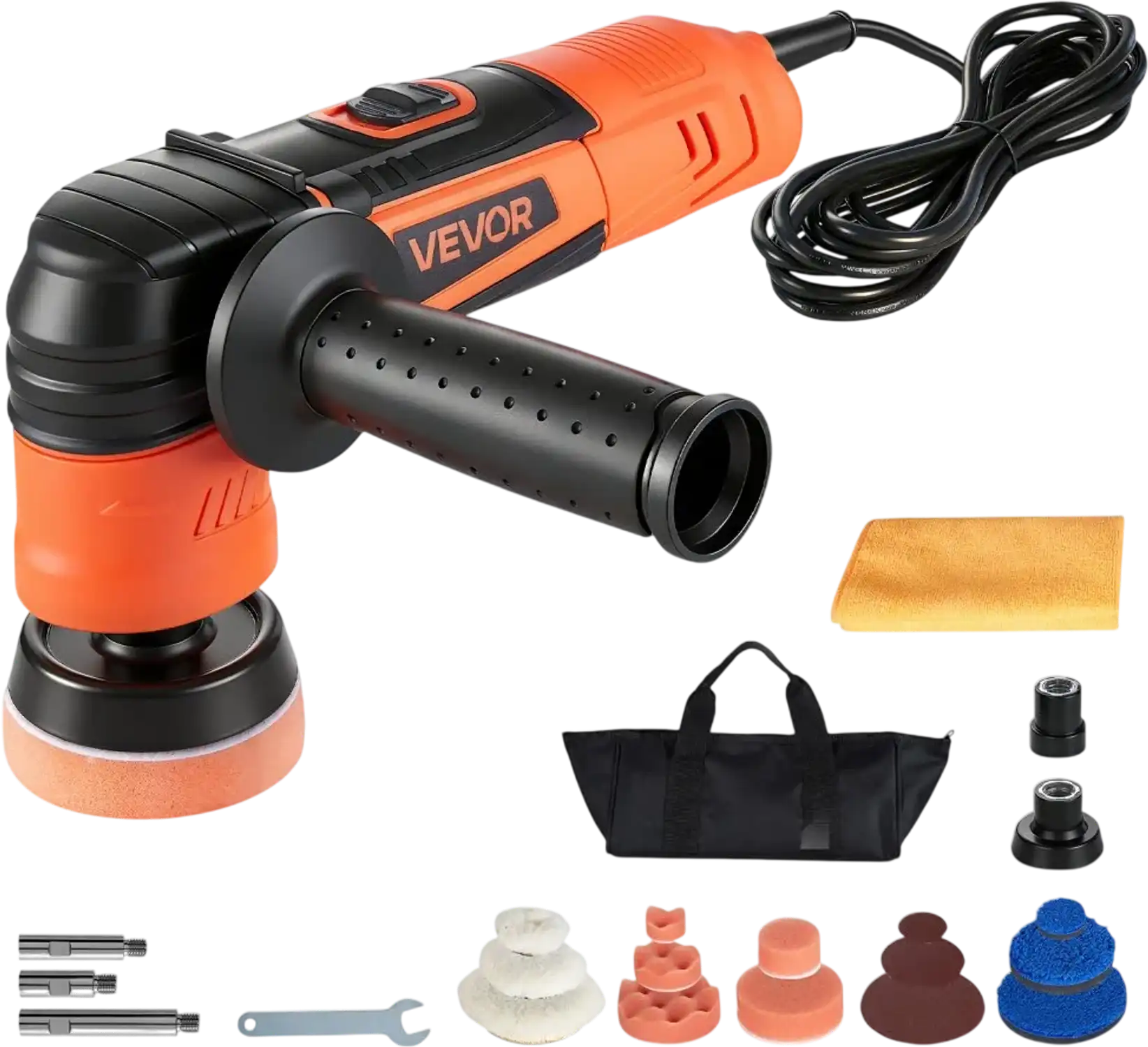Vevor Car Buffer Polisher 600W 3-in-1 Rotary Polisher Kit New