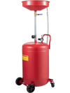 VEVOR Waste Oil Drain Tank 20 Gallon Portable Oil Drain Air Operated Drainer Oil Change, Oil Drain Container, Fluid Fuel Transfer Drainage Adjustable Funnel Height, with Pressure Regulating Valve