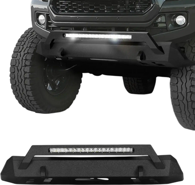 Vevor Front Bumper Toyota Tacoma LED Light Bar Winch Plate Heavy-Duty Steel New