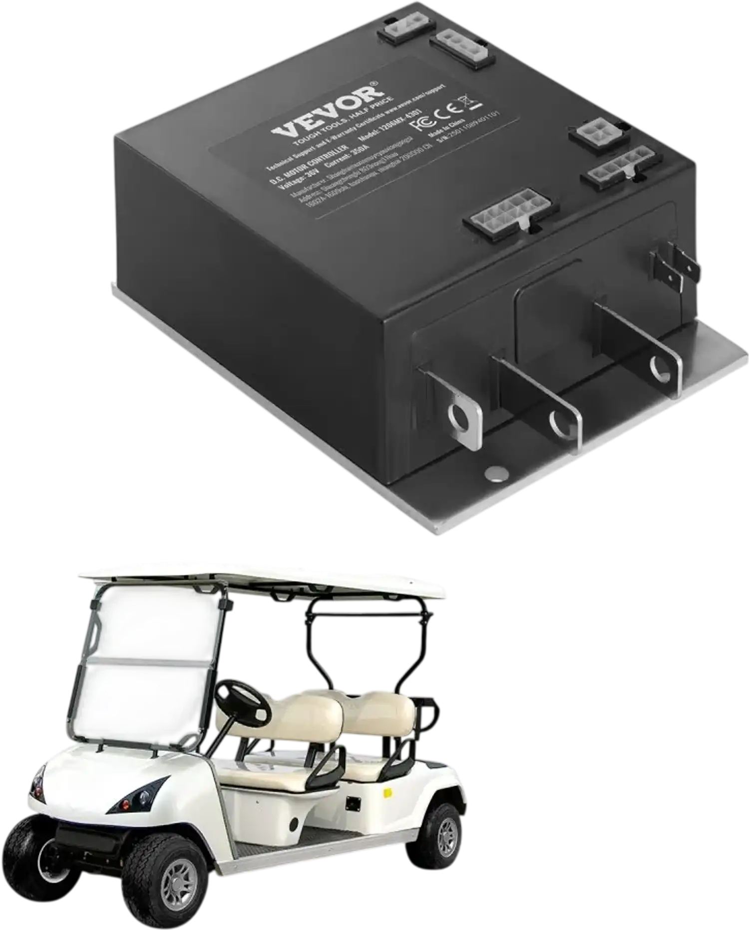 Vevor Golf Cart Speed Controller 36V 350A for 2000-2009 EZGO TXT New