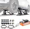 VEVOR Portable Car Lift, 5000 lbs Capacity, Heavy Duty Quick Lift with 25.6" Max Height, Pneumatic Pump, Wheels, 4 Rubber Pads & 4 Lifting Columns for Cars, Compact SUVs, Mini Trucks, Garage or Shop