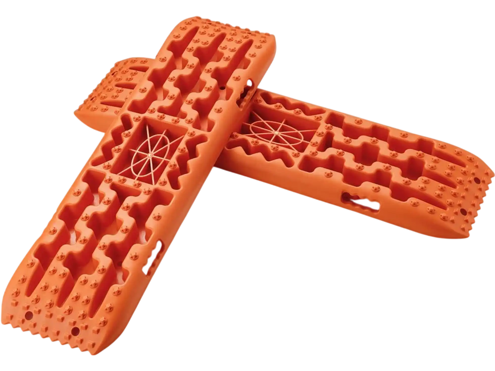 VEVOR 10 TON Traction Boards with PP Material, Recovery Boards for Off-road Vehicles/Cars/Pickups/SUVs/RVs, Pair Tire Traction Mats on Snow, Sand, Mud and Loose Terrain, Storage Bag, Long, Orange