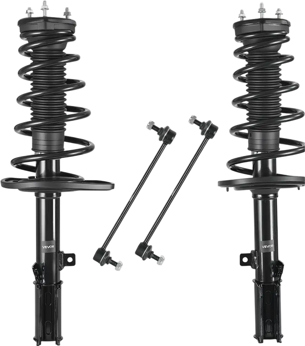 VEVOR Rear Shock Absorber Strut Assembly, 2Pcs Shock and Strut Assembly with Stabilizer Bar & Coil Spring, Compatible with 2007-2011 Toyota Camry and 2008-2012 Toyota Avalon Models, OE 172401