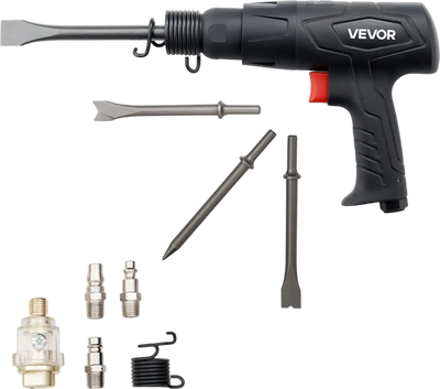 VEVOR Air Hammer, 2500-2700BPM Pneumatic Hammer with 2.76-inch Stroke & 4PCS 6.7