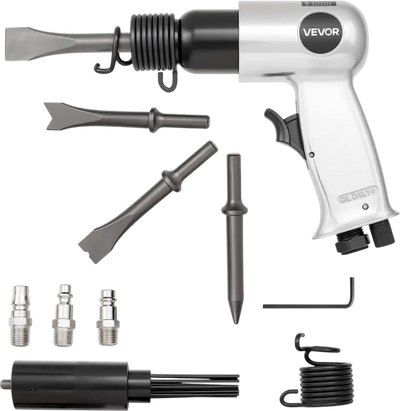 Vevor Air Hammer Pneumatic Needle Scaler Chisel Kit 4500 BPM New
