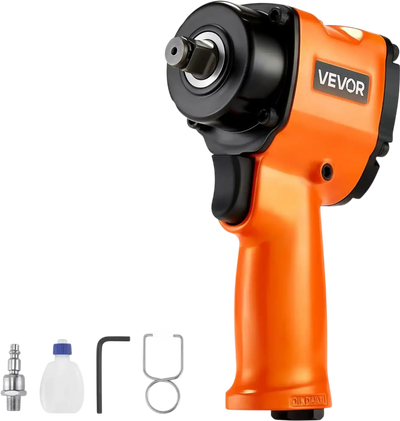VEVOR 1/2-Inch Air Impact Wrench, Up to 738 ft-lbs Nut-busting Torque, Stubby Size & Lightweight Pneumatic Impact Gun for Auto Repairs and Maintenance