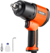 VEVOR Air Impact Wrench, 1/2" Drive Pneumatic Impact Wrench Up to 1100 ft-lbs Reverse Torque, 7500RPM 4-Speed Adjustable & Lightweight Pneumatic Gun for Auto Repairs and Maintenance