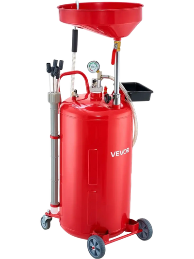 Vevor Oil Drain Tank 21 Gallon Air Operated Portable Oil Drainer New