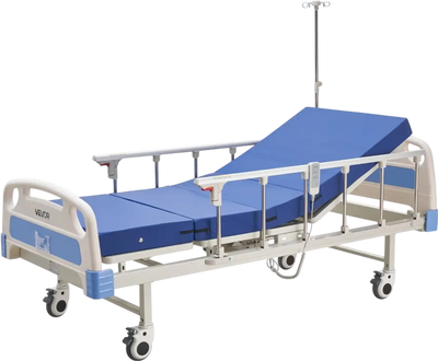 VEVOR Premium 2 Function Full Electric Hospital Bed, ICU Electric Medical Bed with Backrest & Legrest Adjustment, 5