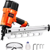 VEVOR Framing Nailer, 2" to 3-1/2" 21 Degree Full Round Head Pneumatic Framing Nailer with Dual Trigger Modes & Tool-Less Depth Adjustment, 80-120PSI Pro Air Nail Gun for Framing Flooring Decking