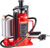 VEVOR Air Hydraulic Bottle Jack, 20 Ton (44092 lbs) Capacity, 10.2-19.5 Inch Lifting Range, Pneumatic/Manual Heavy Duty Welded Bottle Jack with Pump for Car, SUV, Pickup, Truck, RV, Auto Repair, Red
