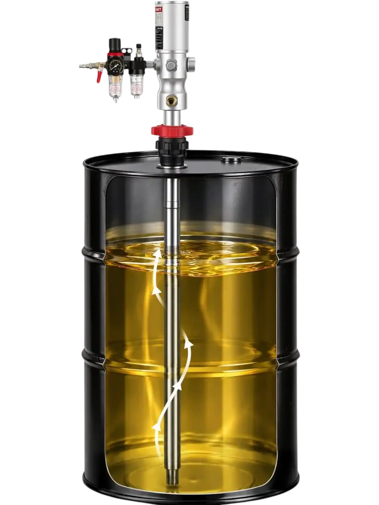 Vevor Drum Pump Air-Operated Oil Transfer 5.3 GPM for 55 Gallon Barrels New