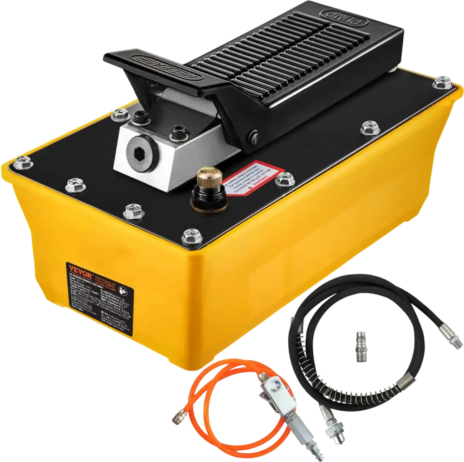 Vevor Air Hydraulic Pump 10,000 PSI Foot Operated with Hose and Spray Gun New