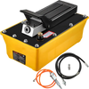 VEVOR Air Hydraulic Pump, 10,000 PSI Hydraulic Foot Pump, 0.6 Gal Reservoir Foot Operated Air/Hydraulic Pump, with Hose and Spray Gun for Heavy Machinery Rigging, Auto Repair, Auto Body Frame Machines