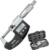 VEVOR Micrometer Set, Digital Outside Micrometer 0-1 inch Measuring Range, 0.00005" Resolution, Ultra-Precision 0.0001 Accuracy, LCD Screen, in/mm Switch, Carbide Tip, with Protective Case