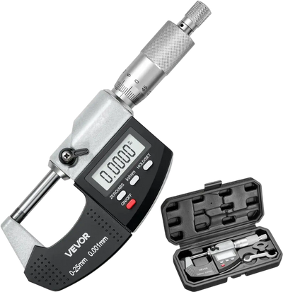 VEVOR Micrometer Set, Digital Outside Micrometer 0-1 inch Measuring Range, 0.00005
